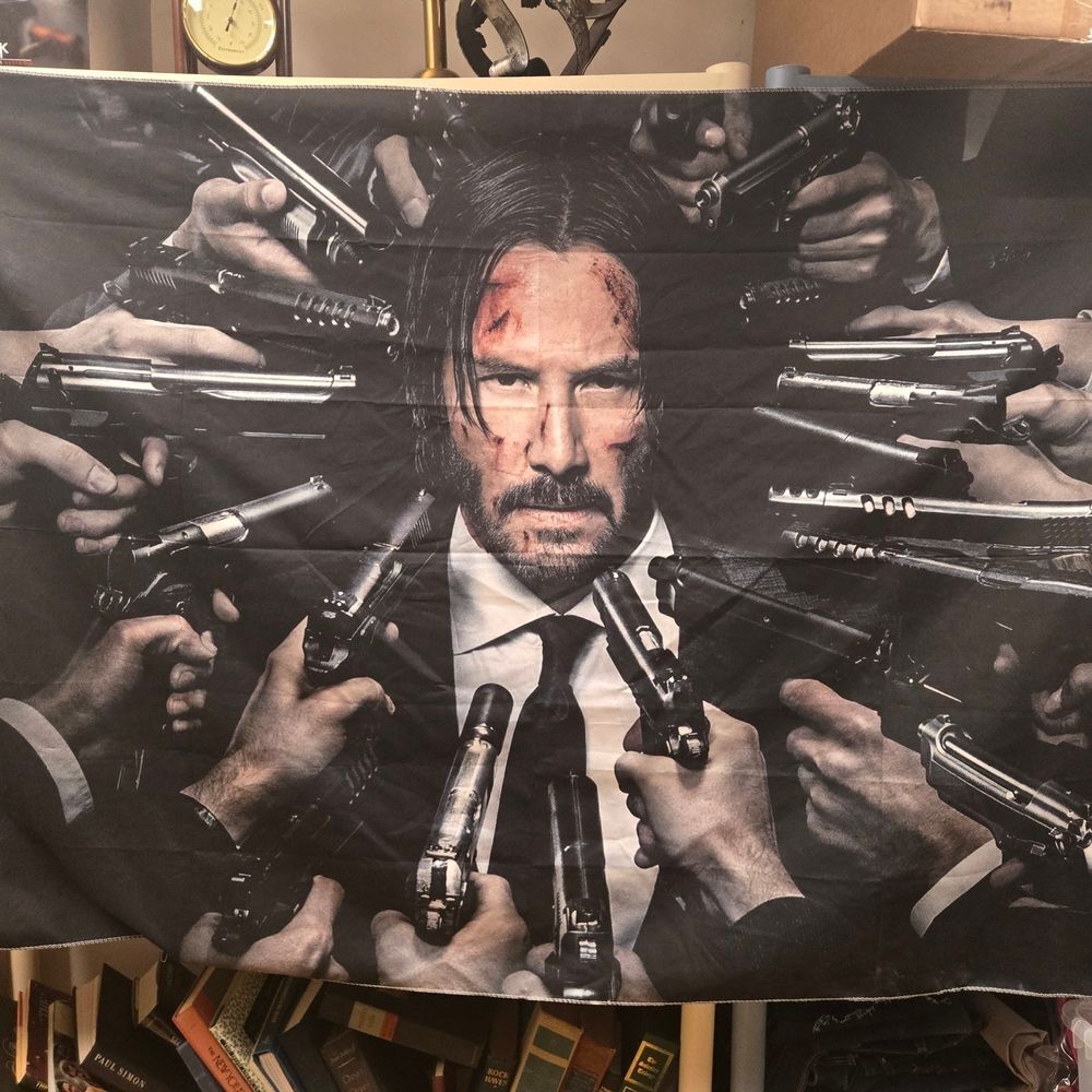 John Wick  Fabric Wall Tapestry - Keanu Reeves